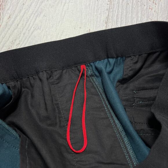 NWOT Jucca 365 Cigarette Pants High Rise Elastic Waist SIZE L TG 48 Teal Italy - Picture 7 of 11